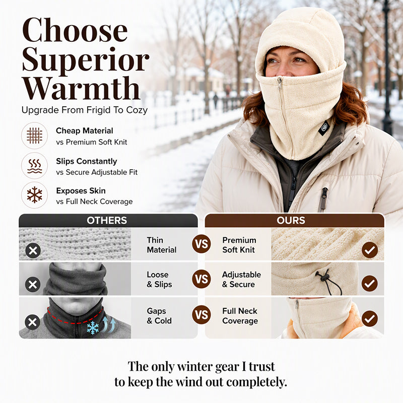 ❄️🔥Winter Warm Balaclava with Zipper