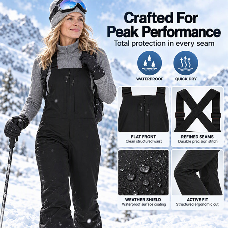 Unisex Waterproof Ski Bib Pants