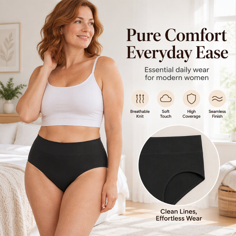 🌸 5-pack Comfortable High-Waist Women's Underwear – Shapes the Belly and Breathes Softly