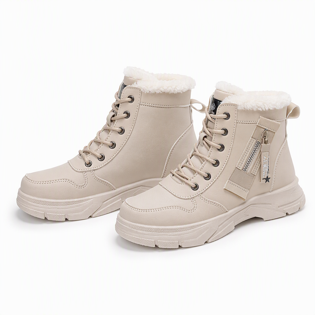 📢🎉50%Rabatt!!!🛍️✨Damen Winter-Schneestiefel, warme, mit Plüsch gefütterte, hochgeschlossene Knöchelstiefel