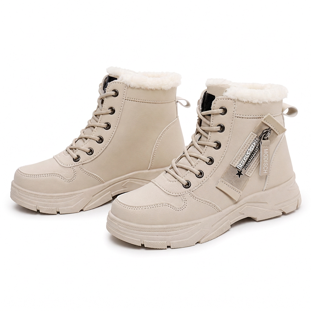📢🎉50%Rabatt!!!🛍️✨Damen Winter-Schneestiefel, warme, mit Plüsch gefütterte, hochgeschlossene Knöchelstiefel
