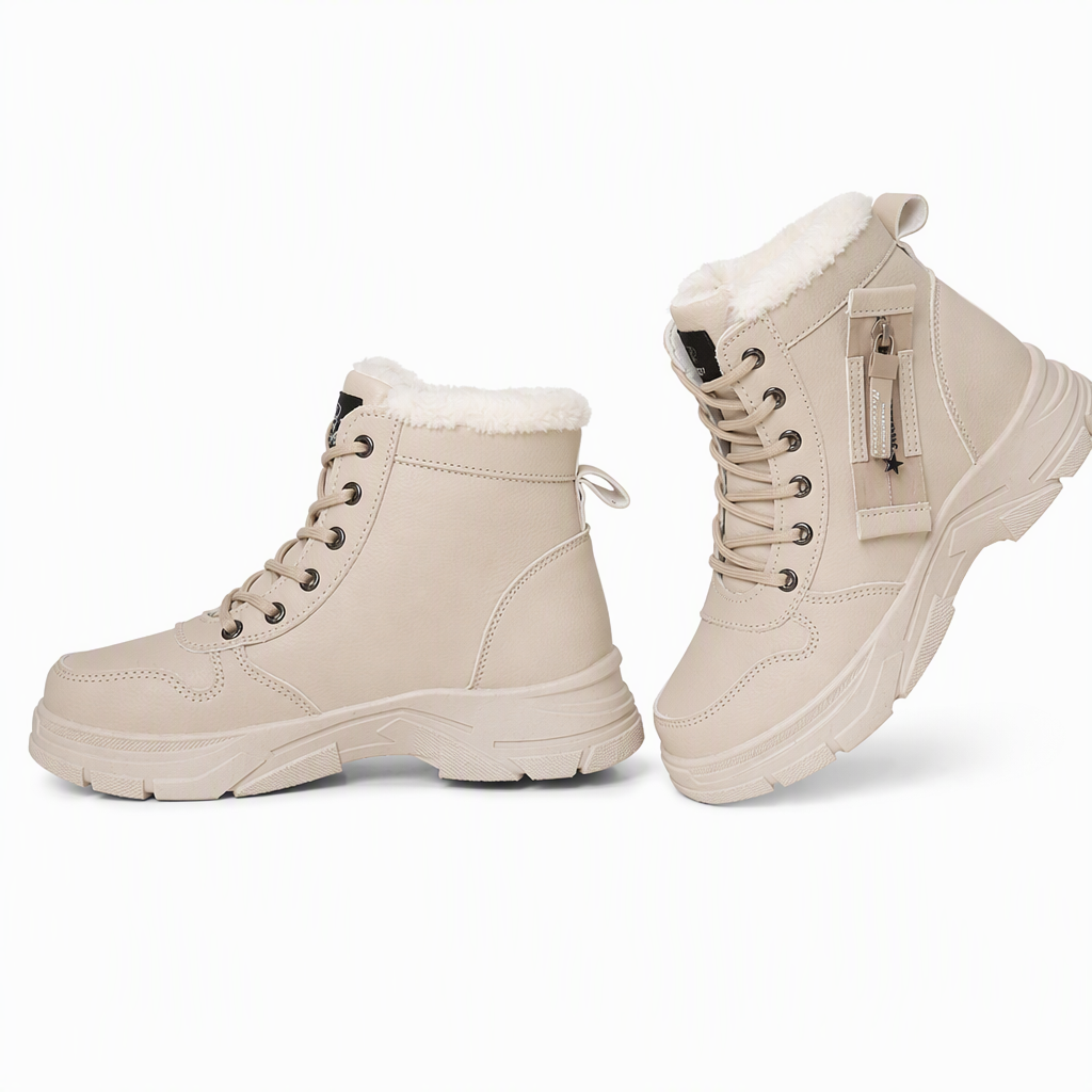📢🎉50%Rabatt!!!🛍️✨Damen Winter-Schneestiefel, warme, mit Plüsch gefütterte, hochgeschlossene Knöchelstiefel