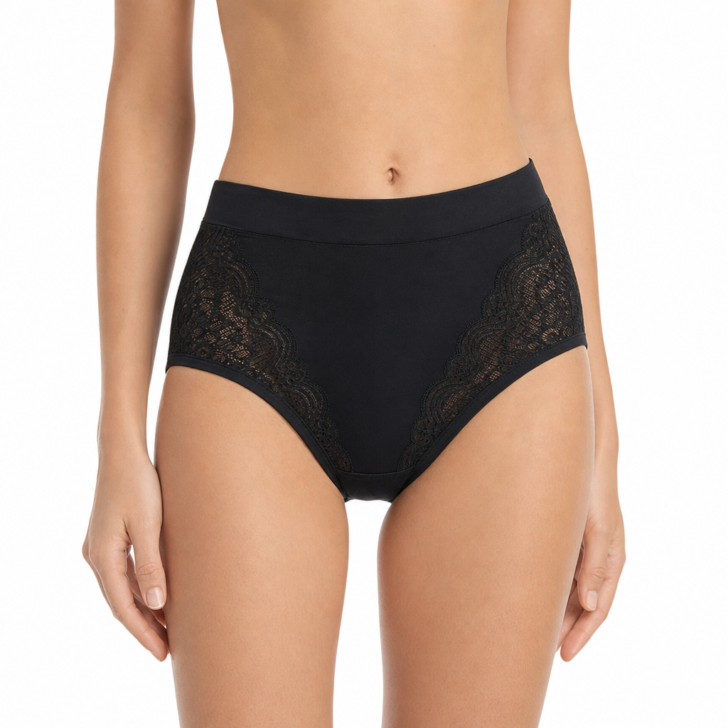 Plus Size High Waisted for Women with Cotton Crotch Briefs for Middle Aged and Elderly